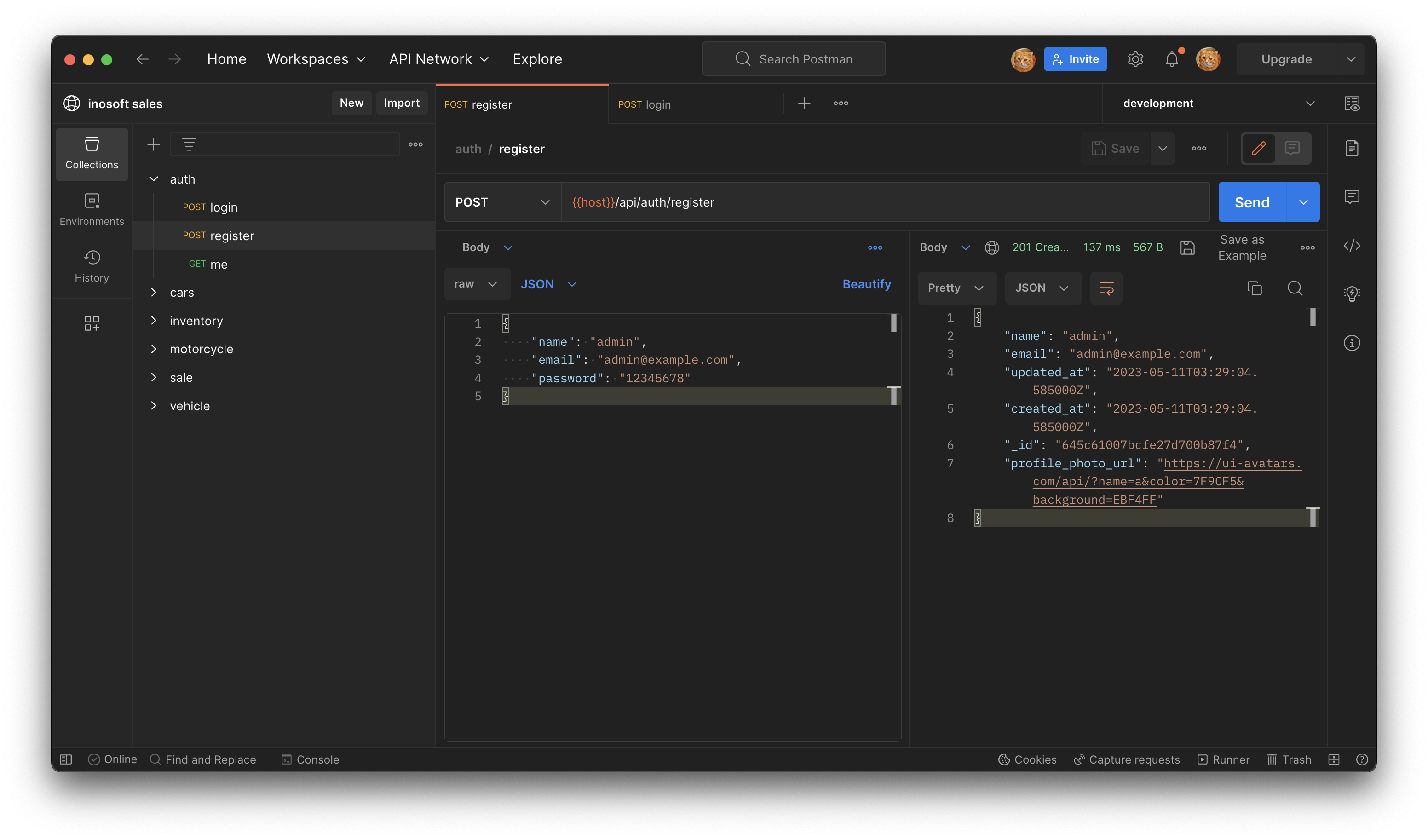 Github arifikhsan inosoft sales rest api penjualan kendaraan