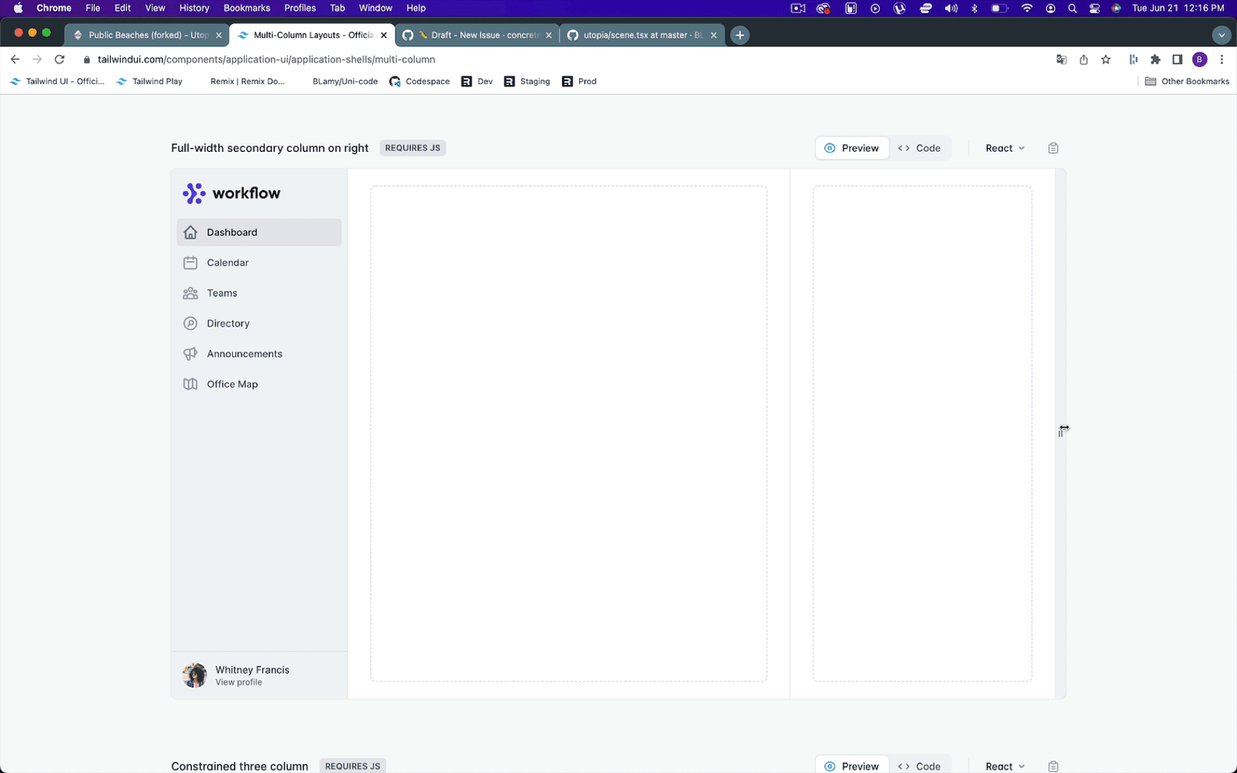 scene should be responsive