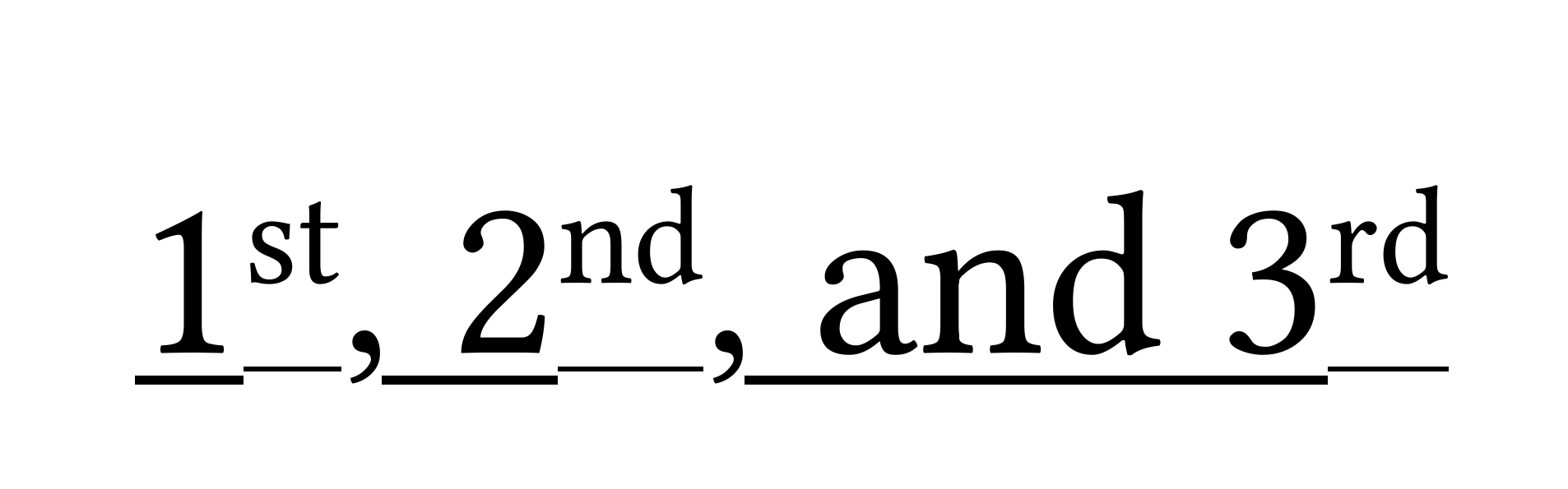 super in underlined text makes the underline change size and position