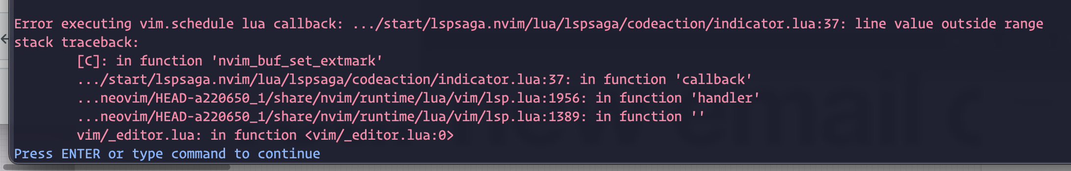 Codeaction function errors if there are no available on given line ...