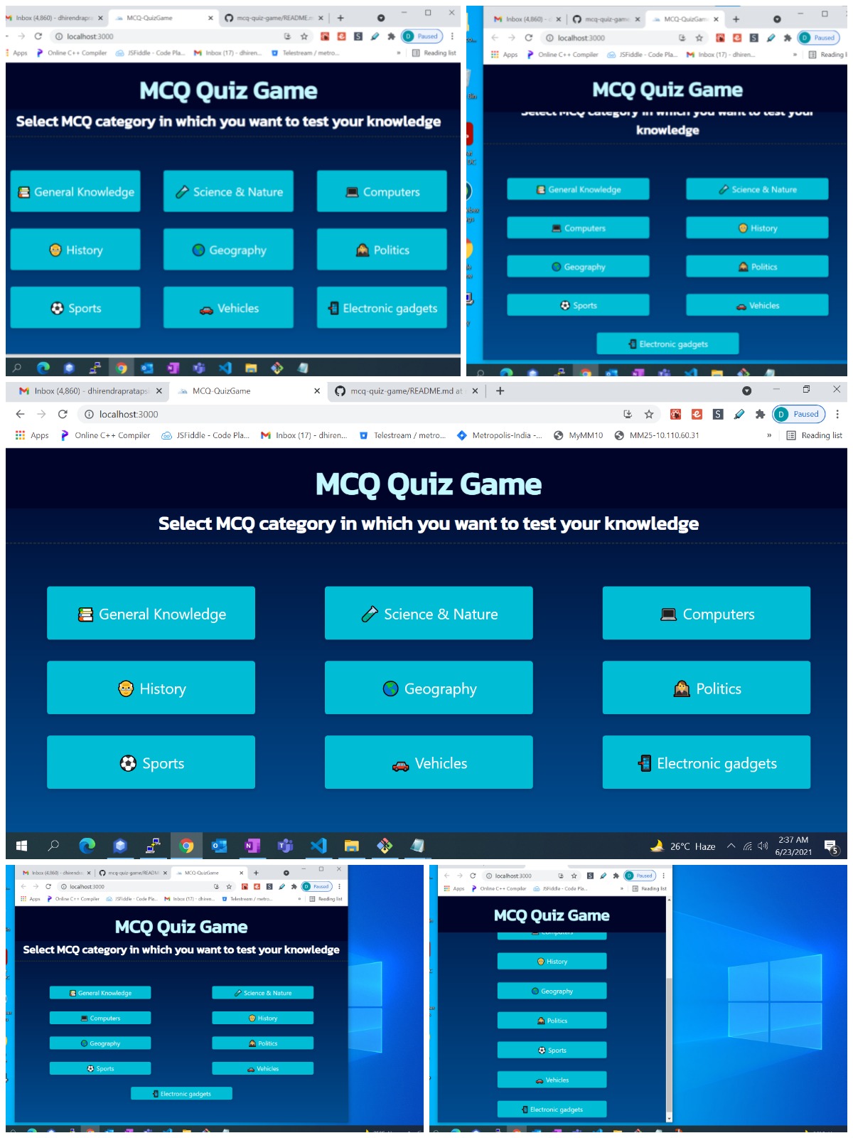 GitHub - dhirendrapratapsingh/mcq-quiz-game: A Progressive Web App MCQ ...