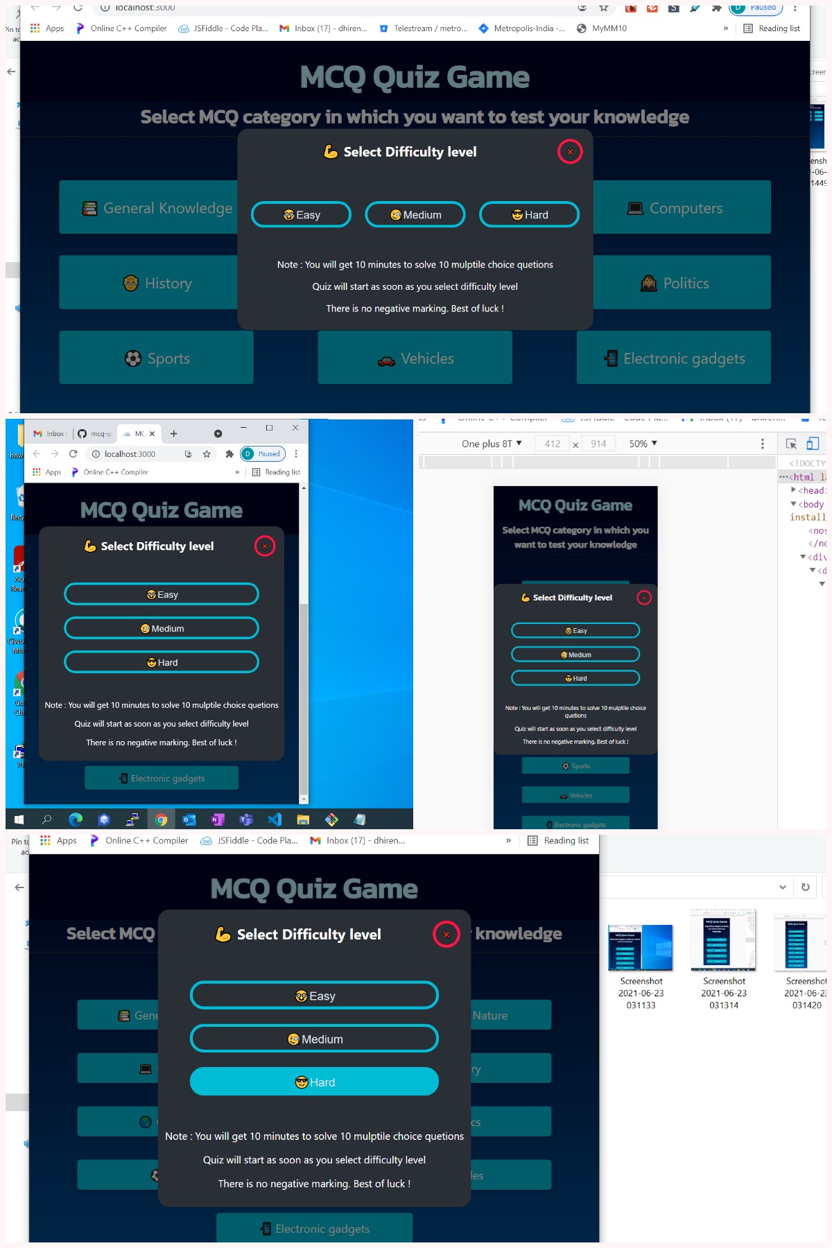 GitHub - dhirendrapratapsingh/mcq-quiz-game: A Progressive Web App MCQ ...