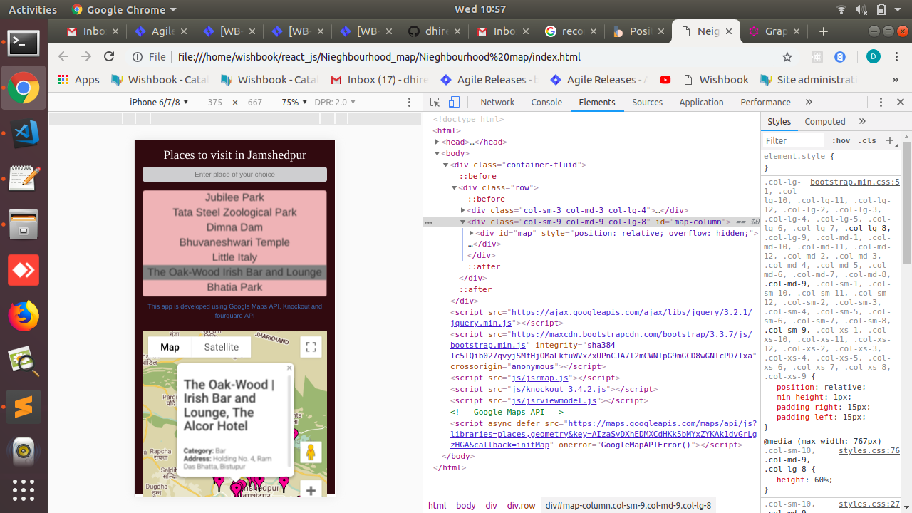 GitHub - dhirendrapratapsingh/myHometownMap: This google map API based ...