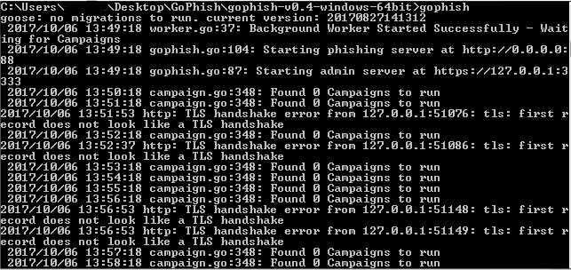 TLS Issues AND "Found 0 campaigns" · Issue #789 · gophish/gophish · GitHub
