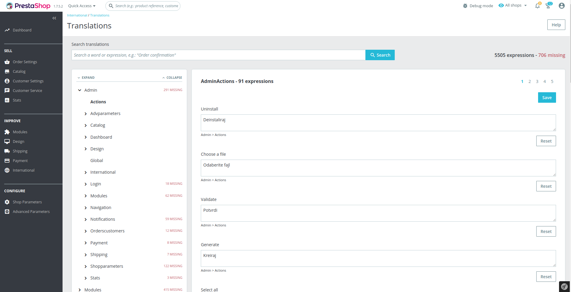 Cannot translate Serbian in 1.7.6.0 · Issue #18062 · PrestaShop ...