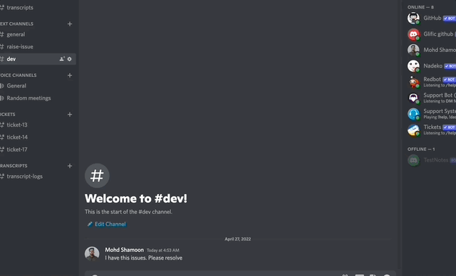 discord server issue