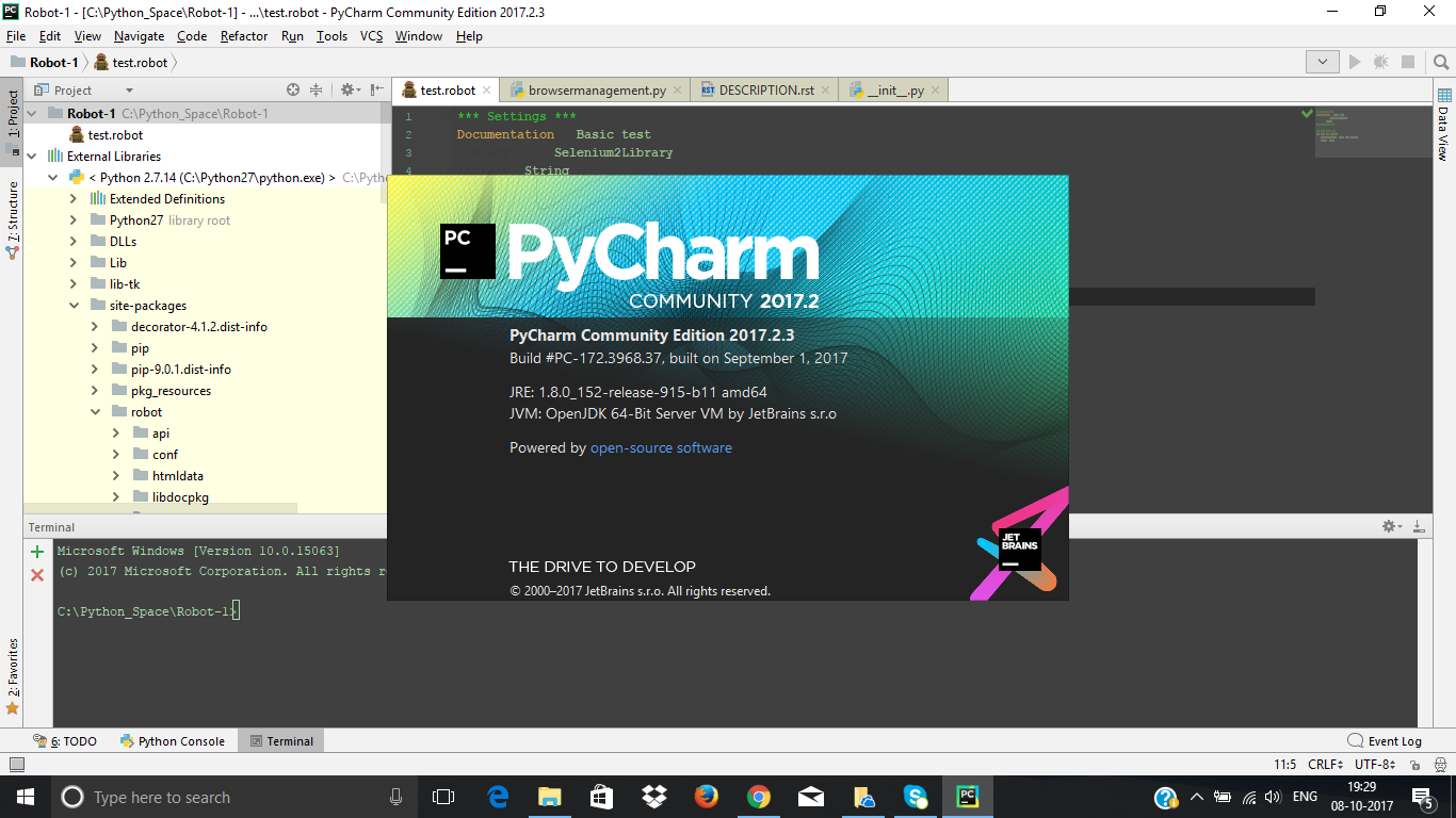 Keyword Definition Not Found For Seleniumlibrary In Pycharm Issue 191 Mtrubs Intellibot Github