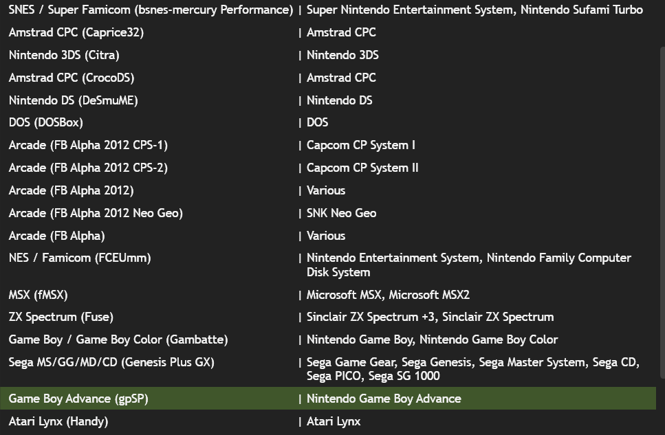 Making RetroArch import menu less cluttered. · Issue #607