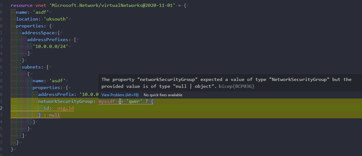 Conditionally use a param, or Null the entire object if nothing set ...