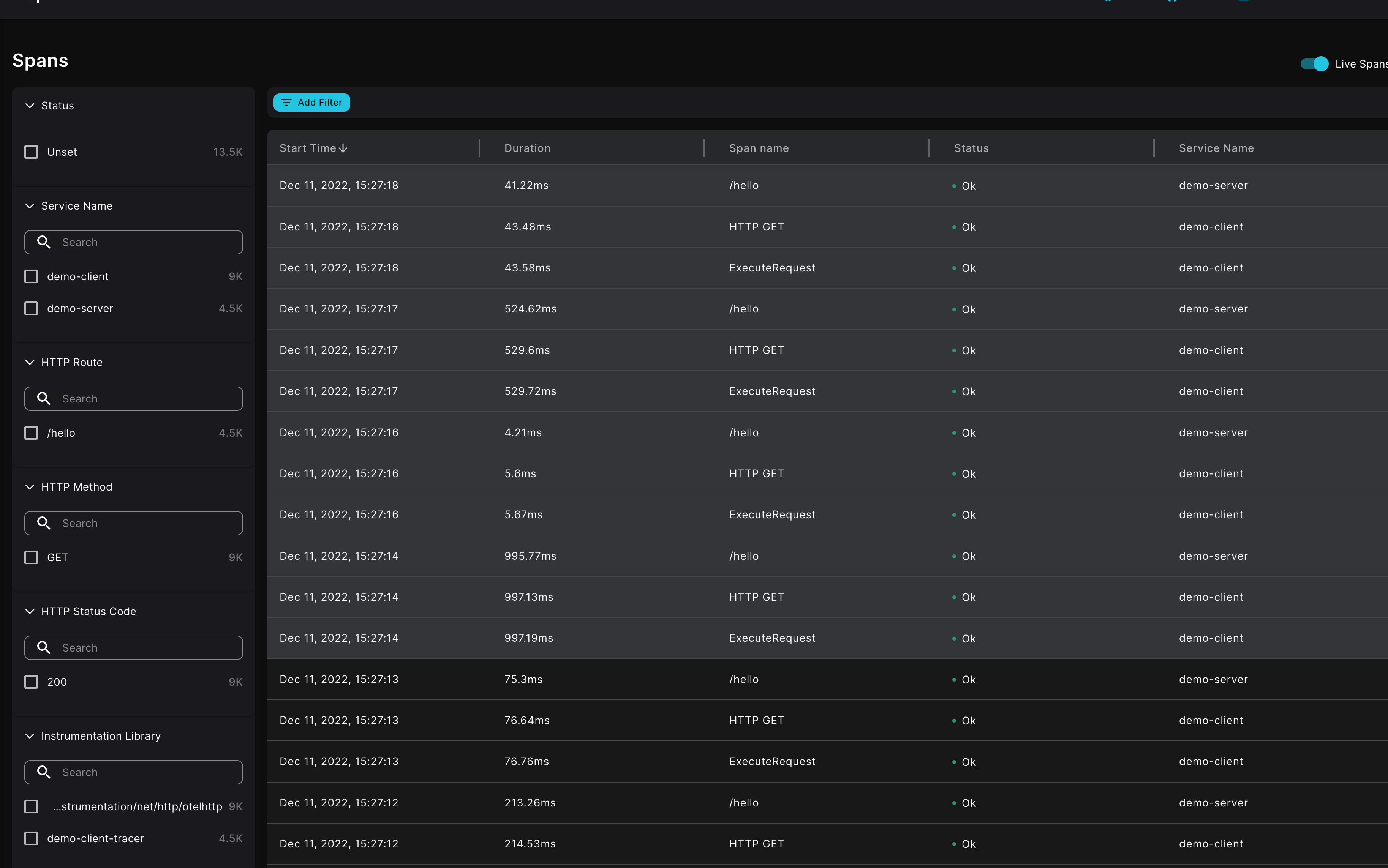 feat: update span search page to support live updates by roybh1 · Pull ...