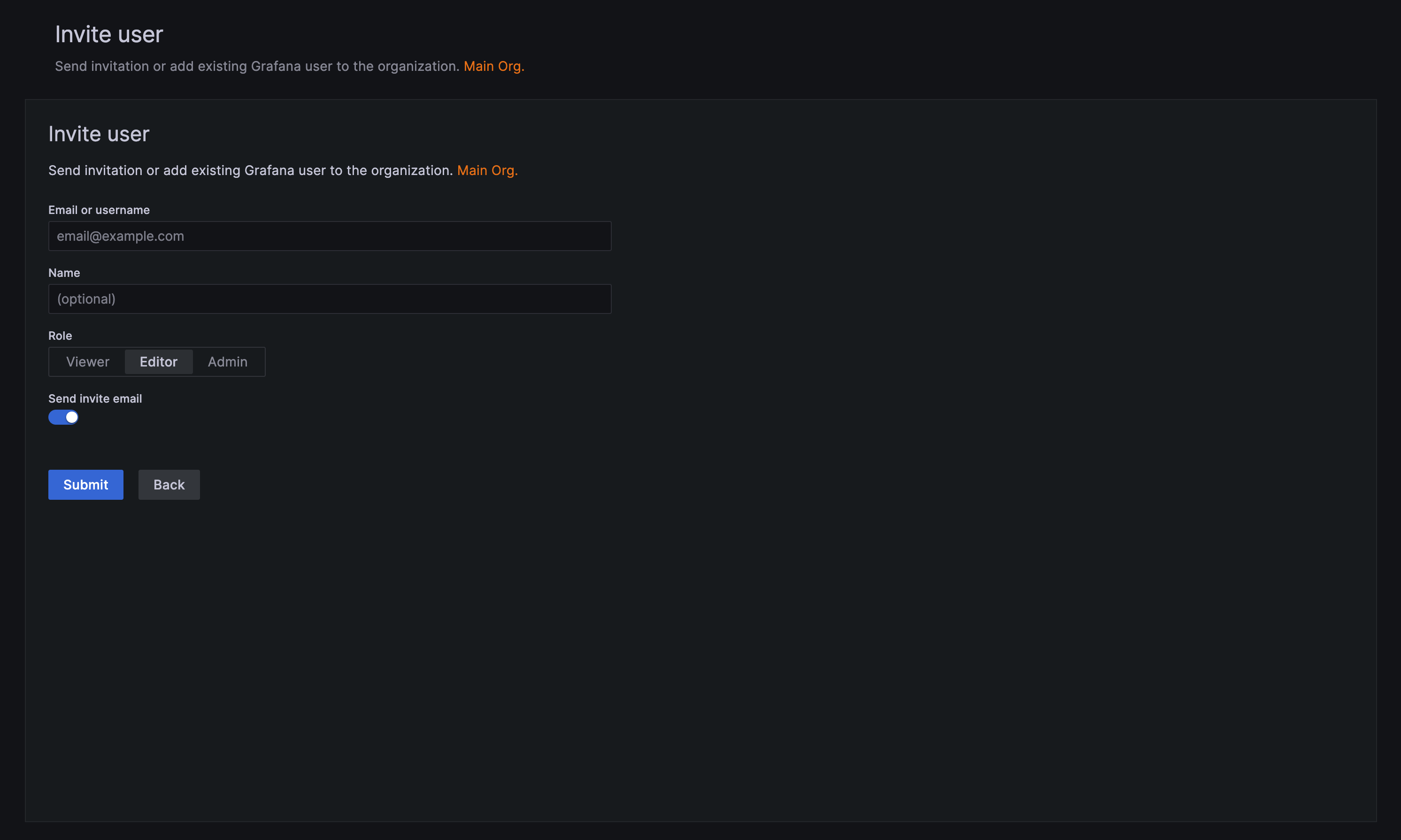 Invite Users Duplicate header · Issue 64417 · grafana/grafana · GitHub
