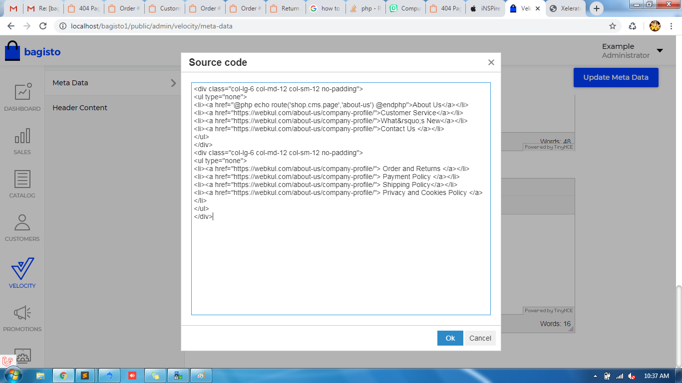 Quick Links broken · Issue #1522 · bagisto/bagisto · GitHub