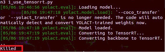 Cannot convert model train on custom data to tensorRT while the ...