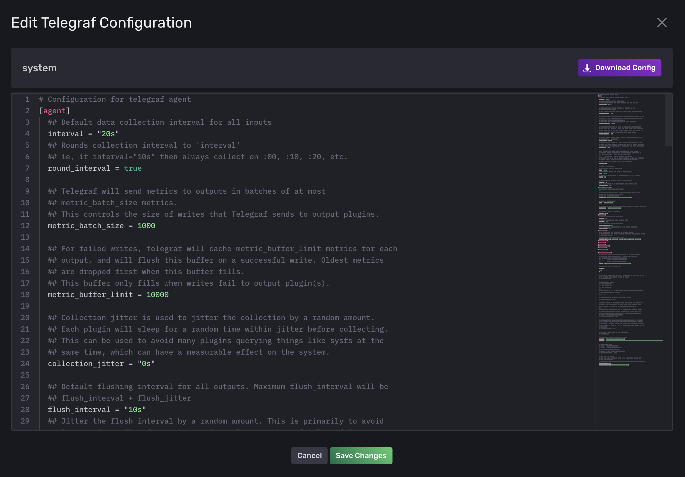 Update how to edit a Telegraf config in the UI · Issue #2104 ...