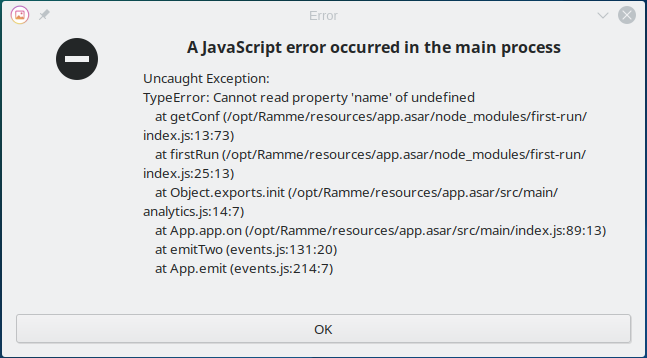 Uncaught Exception in v3.2.5 · Issue #302 · terkelg/ramme · GitHub