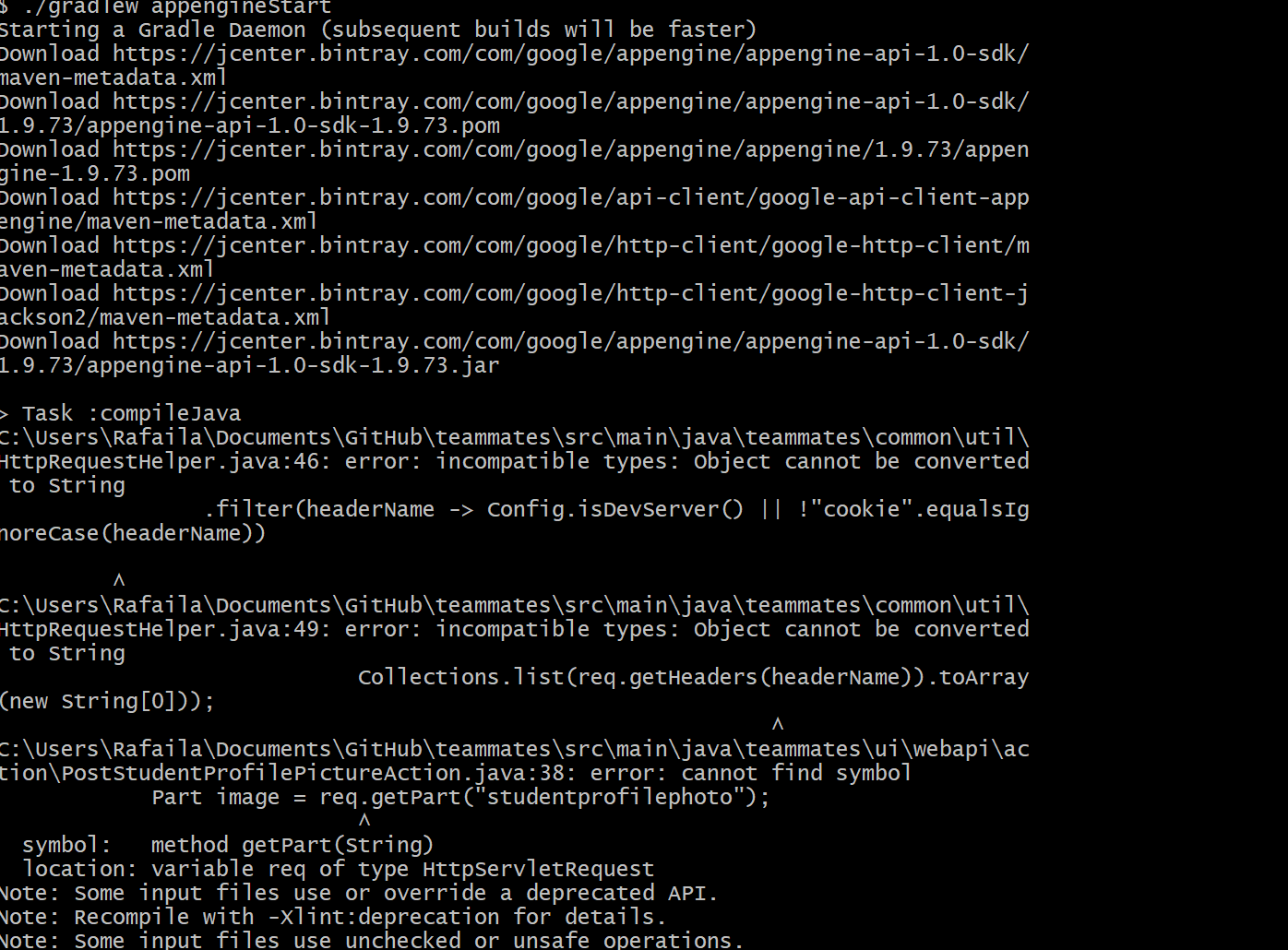 compile errors and unable to build the project · Issue #9622 ...