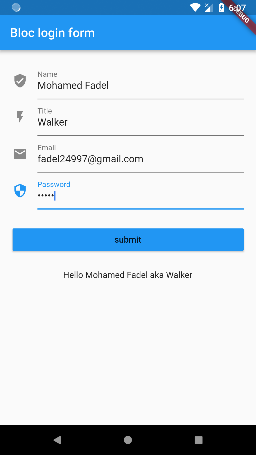 GitHub - wmfadel/Login-form-using-Bloc-pattern: Simple Flutter ...