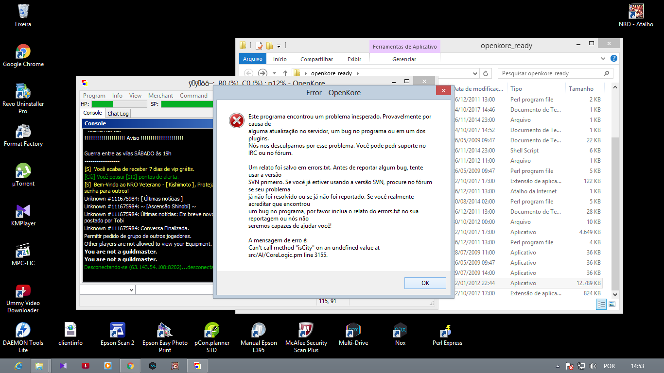 error "isCity" on an undefined value · Issue #1266 · OpenKore/openkore ...