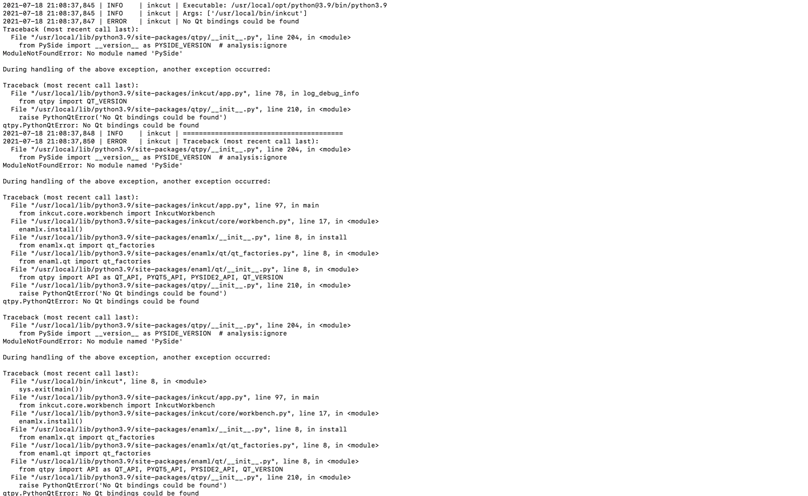 Issue in installation on mac · Issue #313 · inkcut/inkcut · GitHub