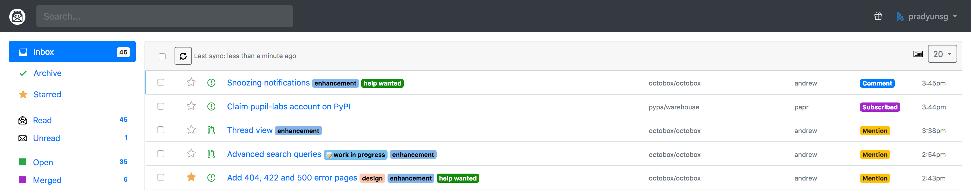 Switch to a fixed width layout · Issue #793 · octobox/octobox · GitHub