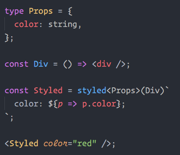 [TypeScript] styled argument do not accept string for tagnames · Issue ...
