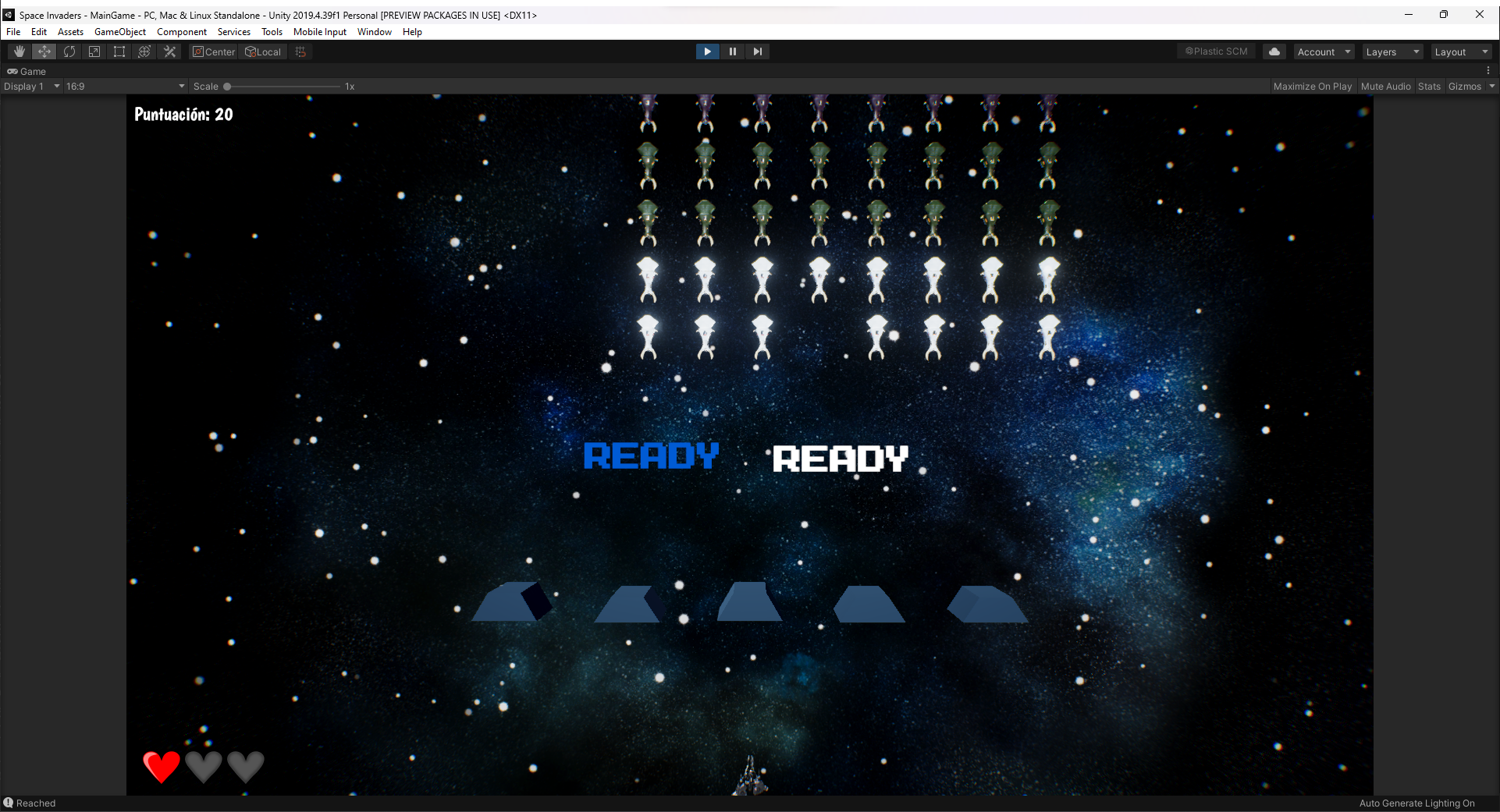 GitHub - r-cosiocastro/Unity-Space-Invaders: Recreación del popular ...