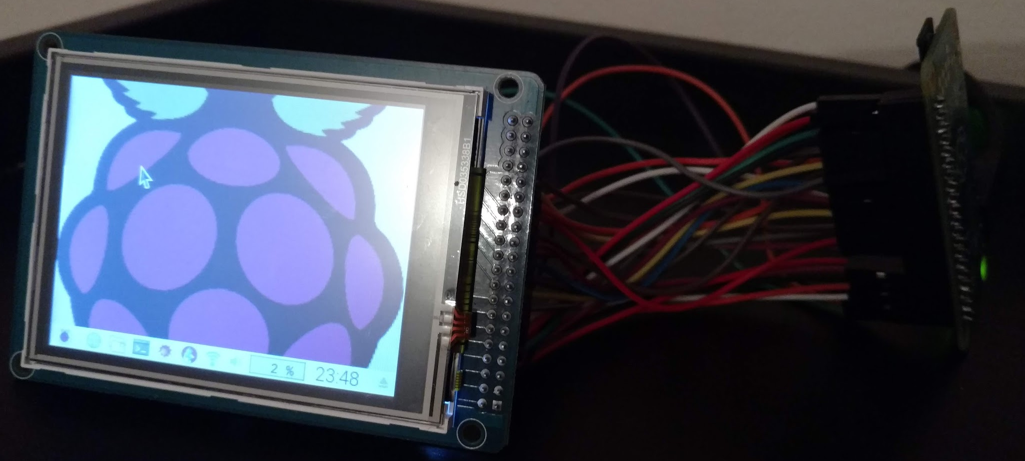 display works fine with manual modprobe, but not with fbtft.conf(s) at ...