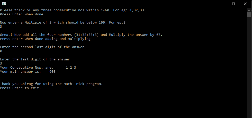 output