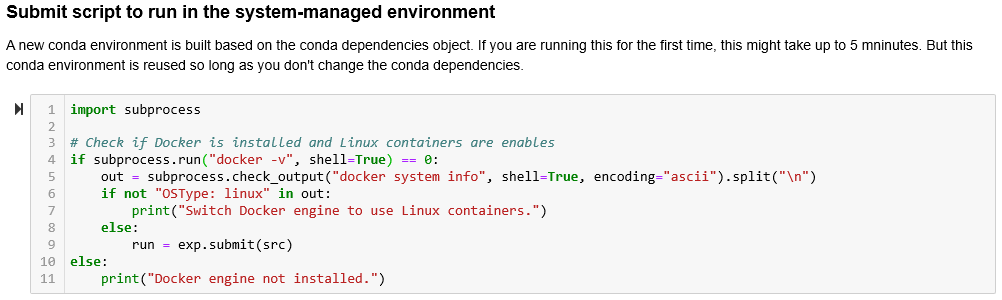 Problem with conde related to Docker in train-on-local.ipynb · Issue ...