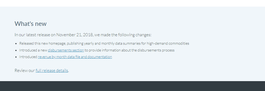 what's new and footer spacing issues