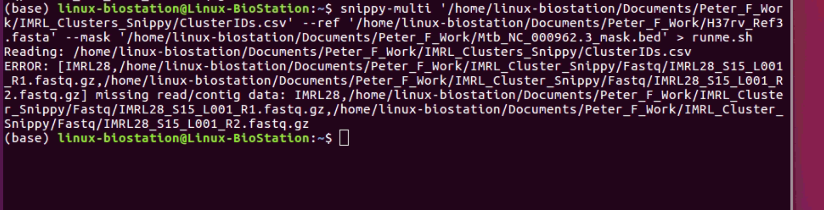 Looping a script · Issue #325 · tseemann/snippy · GitHub