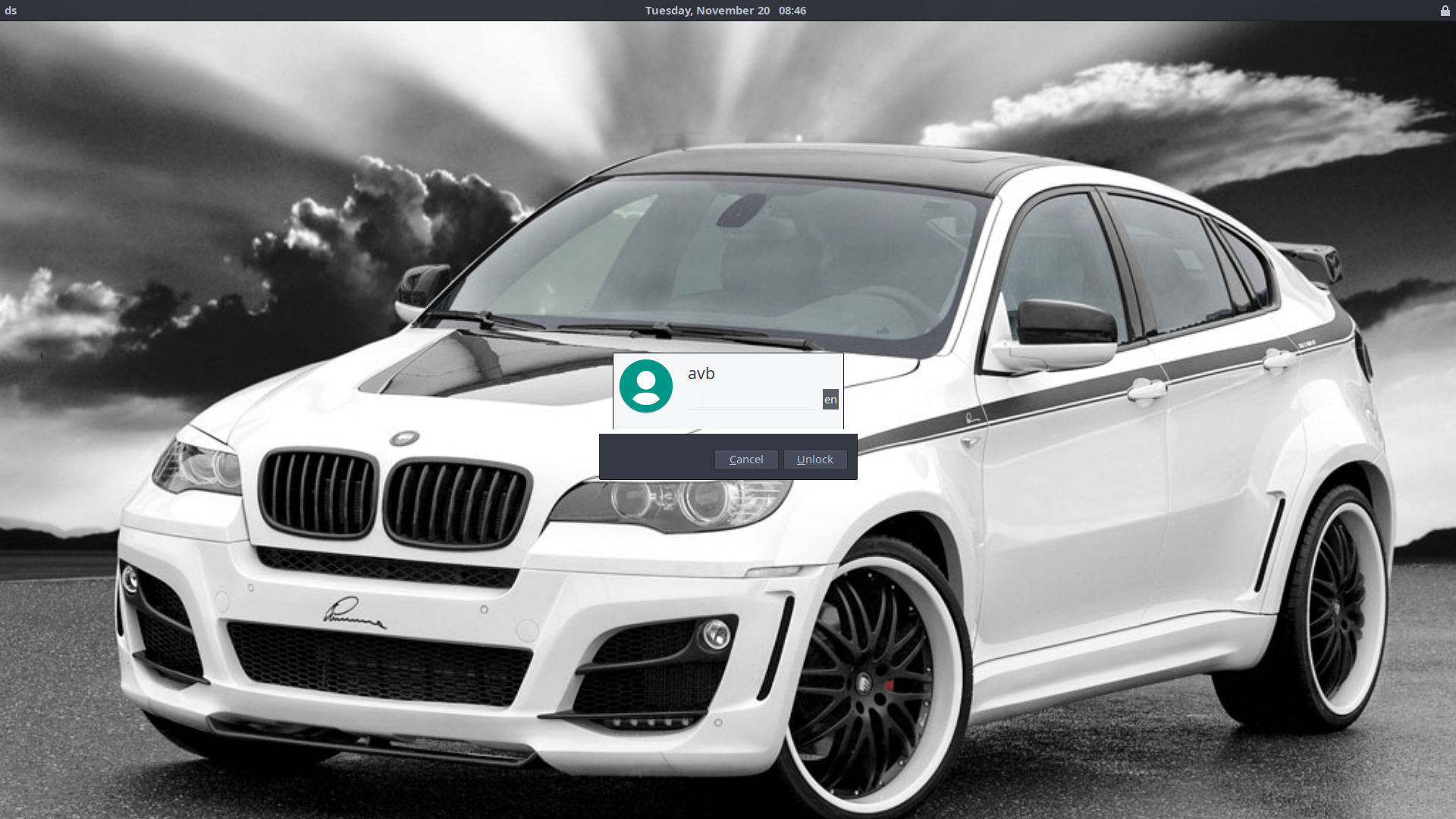 new xfce4screensaver doesnt style properly lock dialog with standart