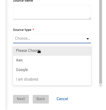 selectdisable