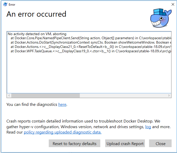 Docker Desktop Not Running On Windows 10 Enterprise Issue 3335 Docker For Win Github