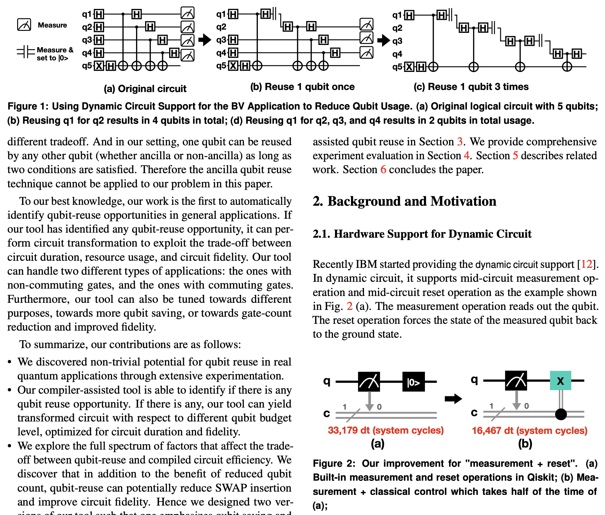 Exploiting Qubit Reuse through Mid-circuit Measurement and Reset ...
