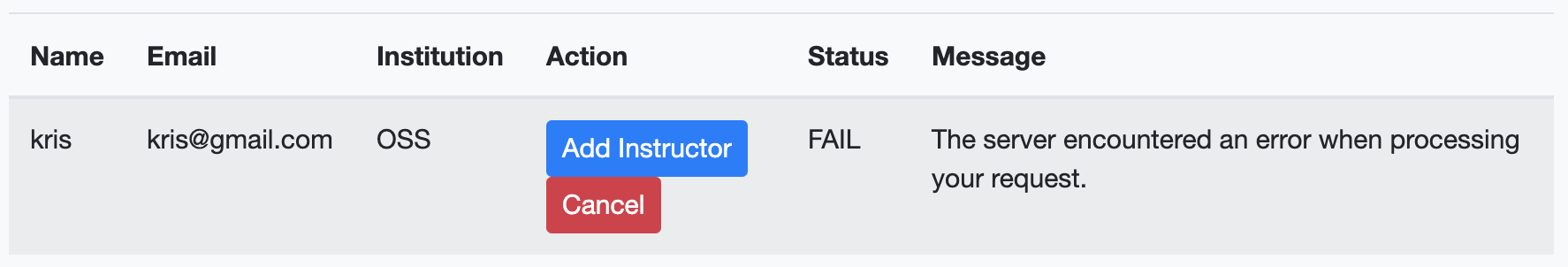 server error