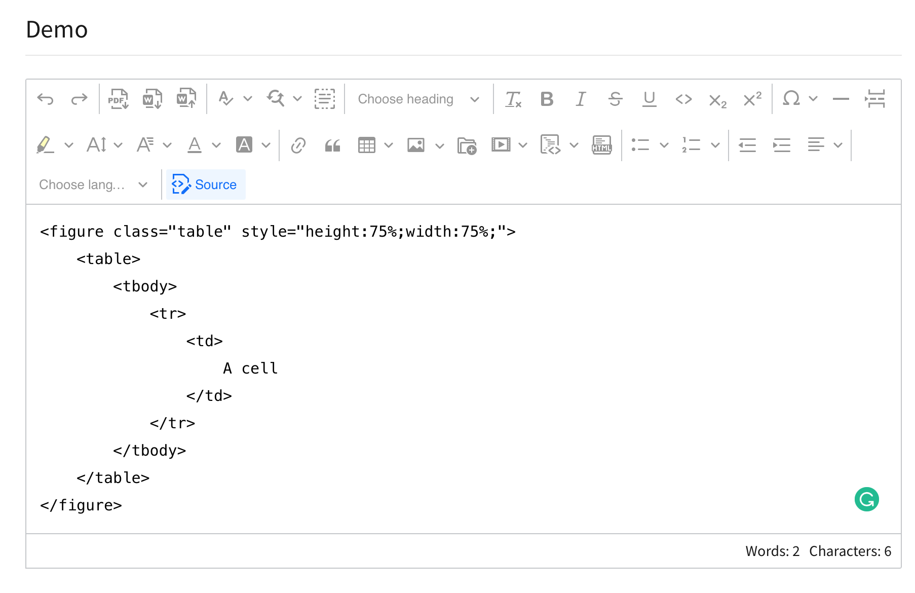 With GHS disabled table's styles are dropped when the figure has any