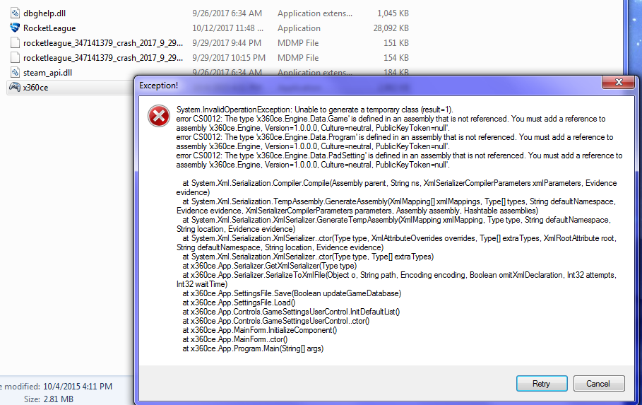 Exception Error · Issue #688 · x360ce/x360ce · GitHub
