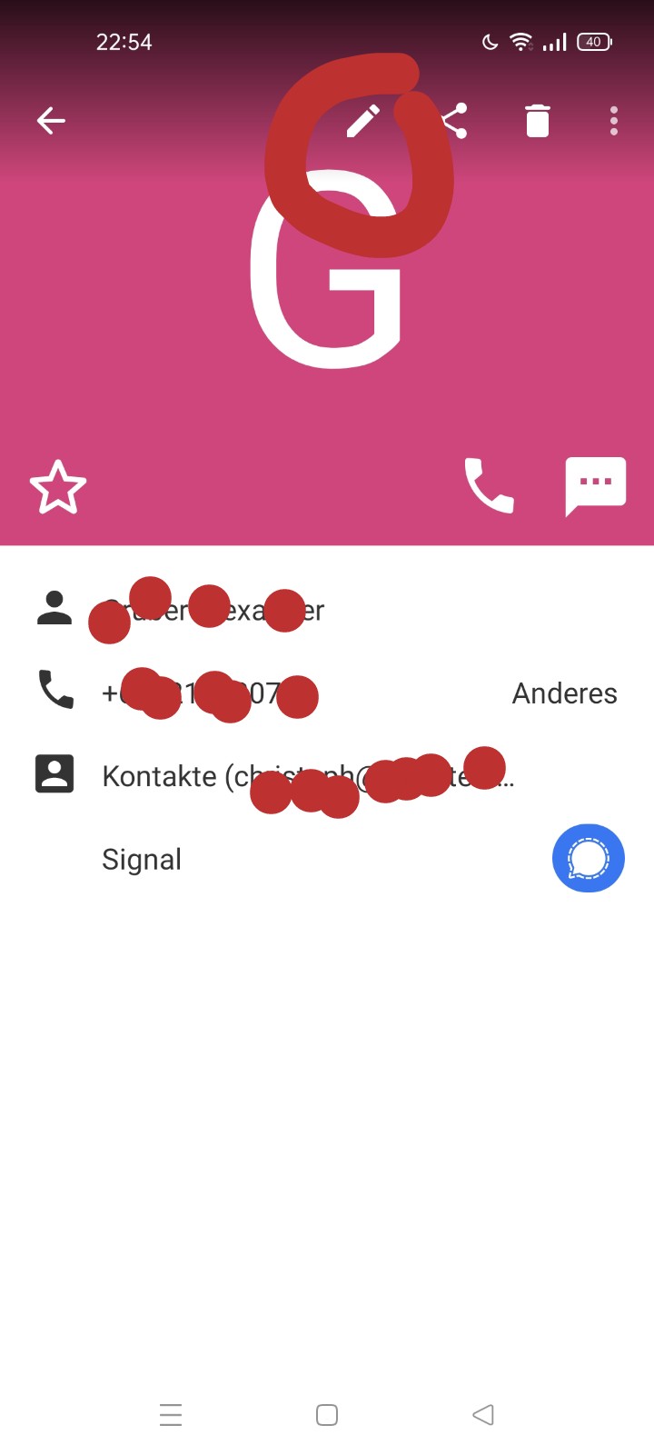 Edit button lead's to e.g. signal contact · Issue 788