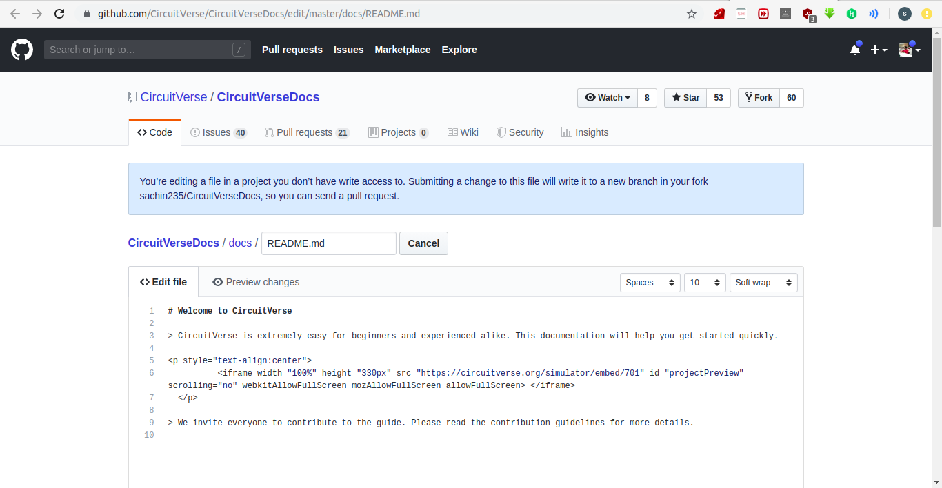Edit on Github redirects to the Readme · Issue #155 · CircuitVerse ...