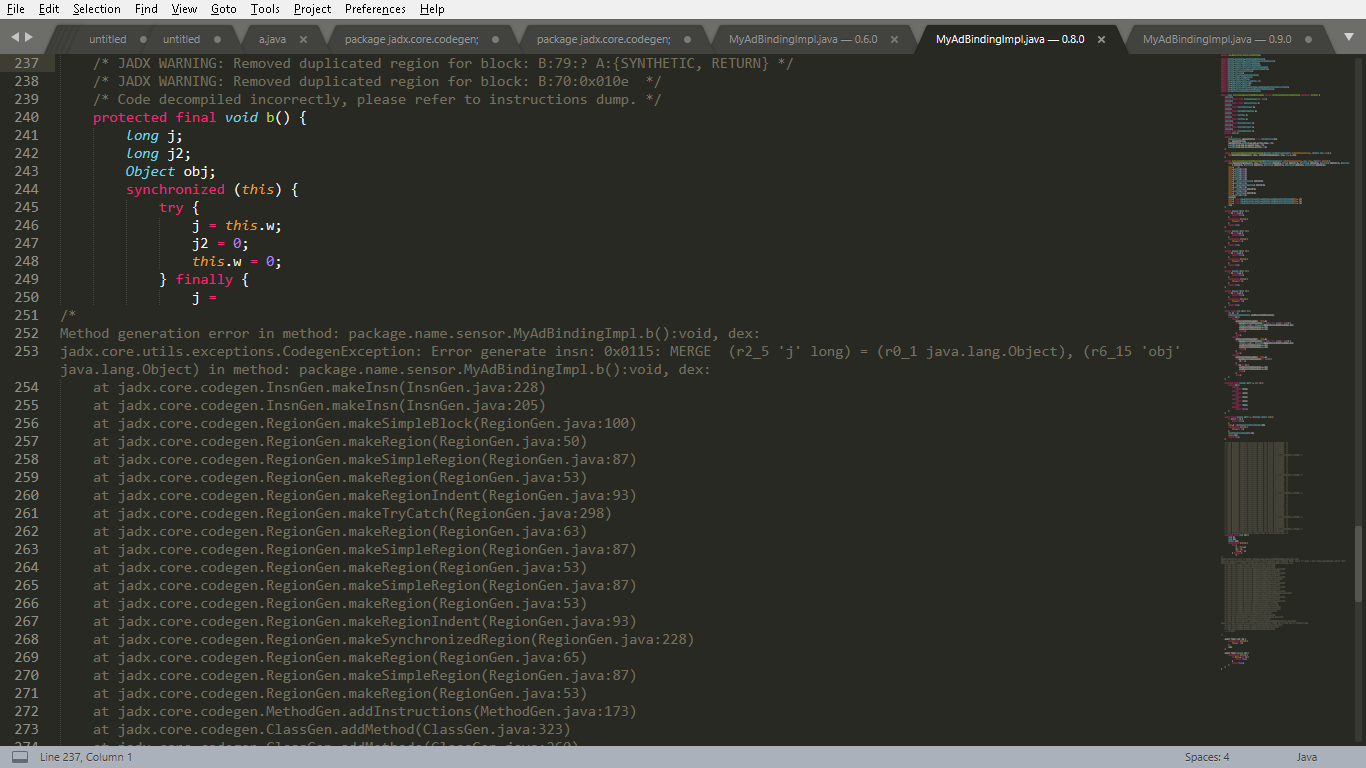 Error generate insn: 0x0115 · Issue #443 · skylot/jadx · GitHub
