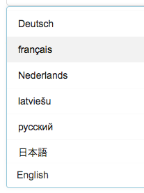 language-selection