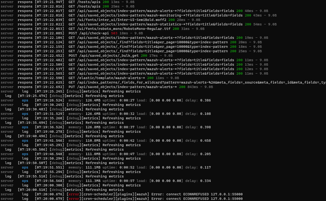 API Connection No API Available To Connect Wazuh Wazuh Discussion syntax-highlighted-program-code