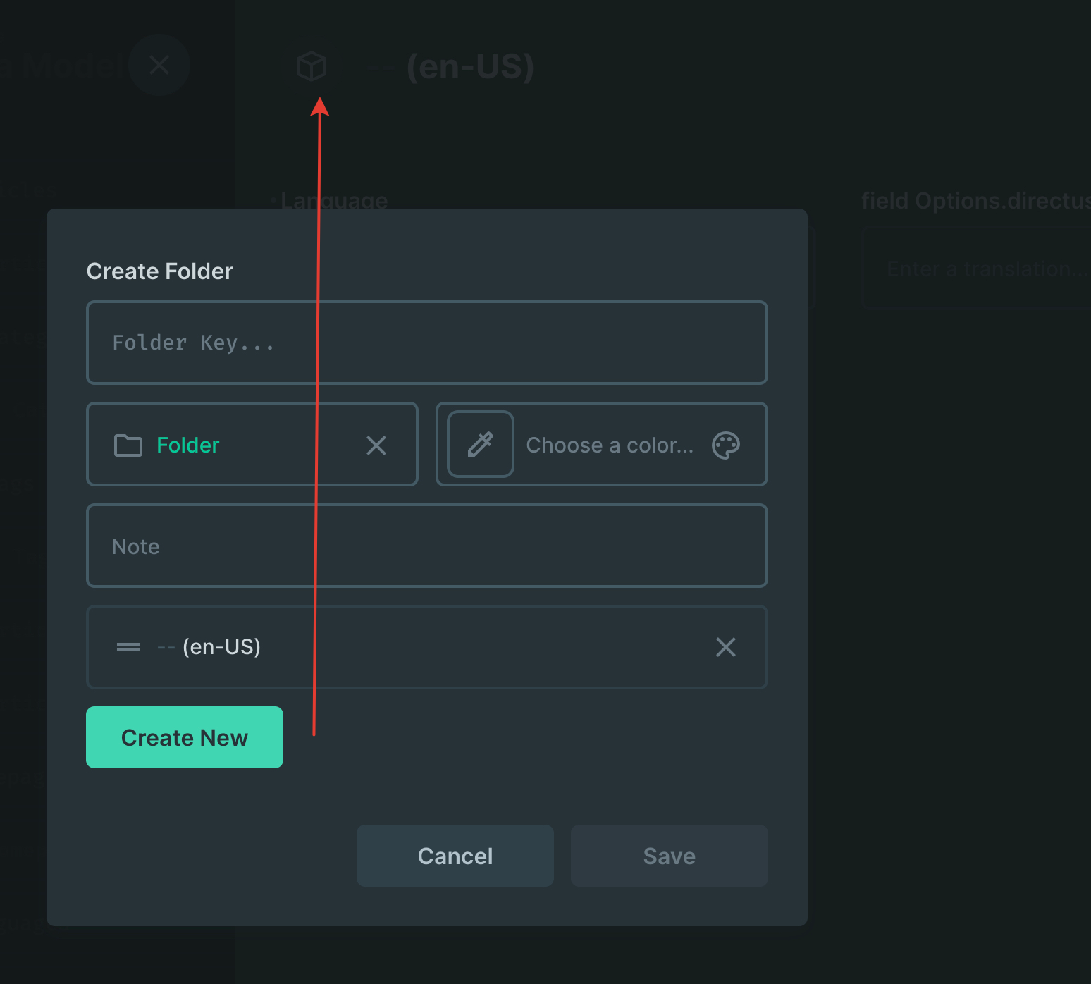 Modal bug while creating folder for models · Issue #11545 · directus ...