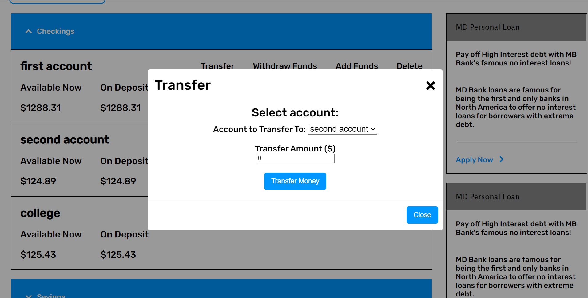 GitHub - darienmiller88/Better-Bank-Account: Reimagining console bank ...