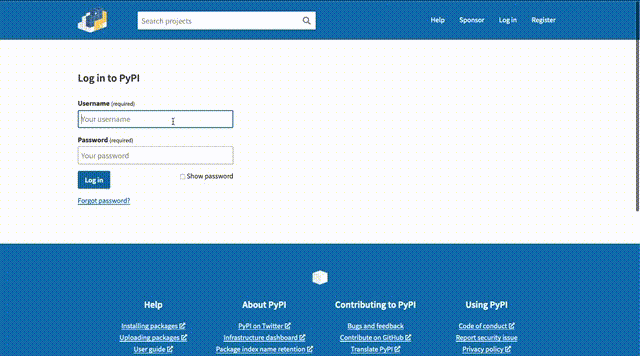 login