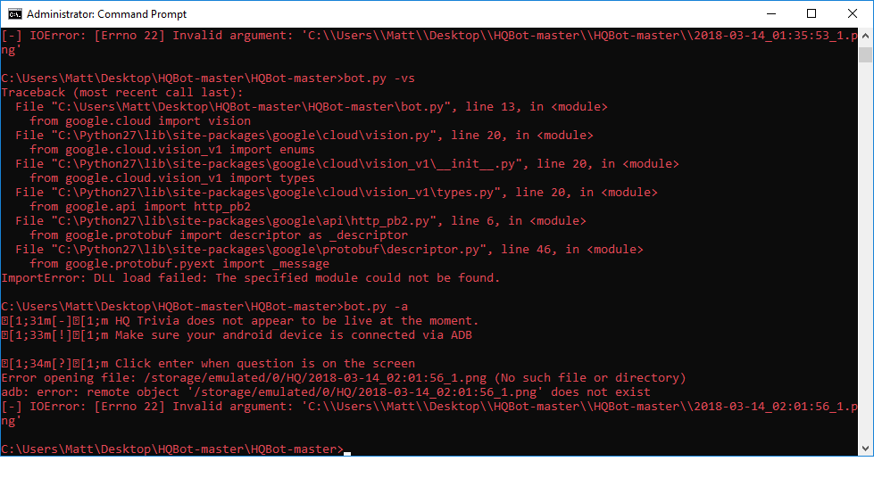 Import messages