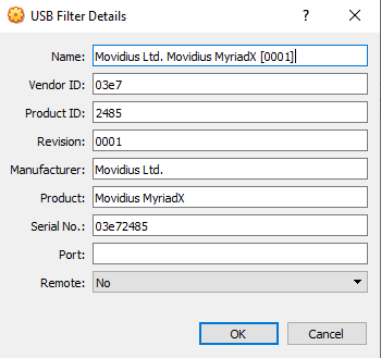 Routing the not-yet-booted depthai to the VirtualBox.