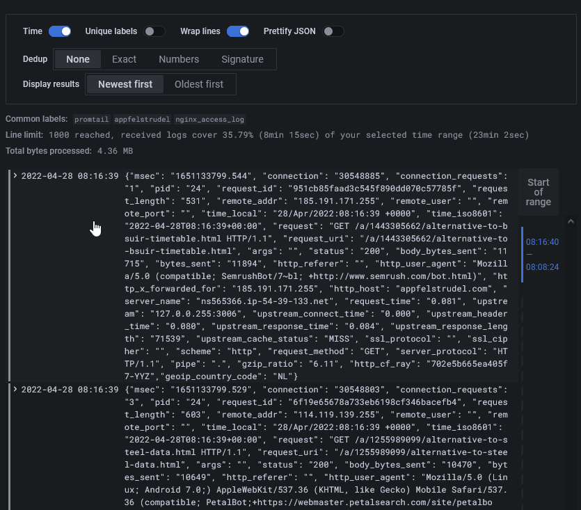 "Show this field" does not honor "Wrap lines" option in Explore · Issue ...