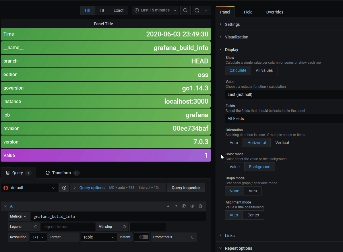 FieldConfig Color option for string fields · Issue 25341 · grafana